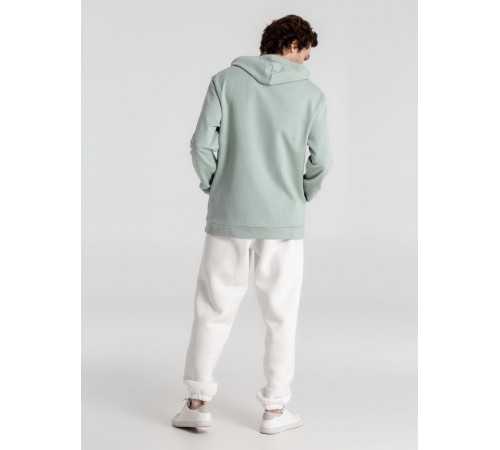 Толстовка с капюшоном унисекс Hoodie, серо-зеленая