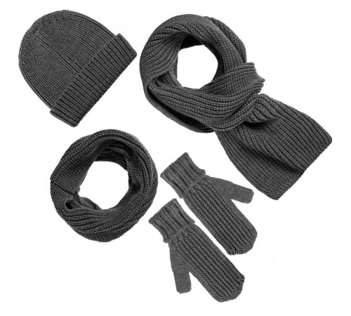 Варежки Nordkyn, серый меланж (эбонит)