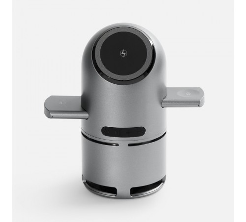 Bluetooth-колонка с беспроводной зарядкой Droid, серая
