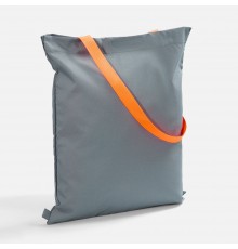 Шопер B3, серый с оранжевыми ручками