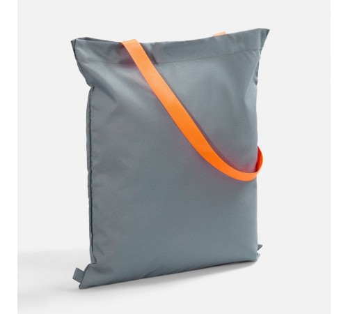 Шопер B3, серый с оранжевыми ручками