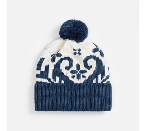 Шапка Wintertude, синяя с белым