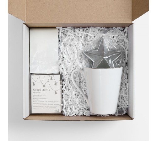 Набор «Планы на счастье», белый с серебристым