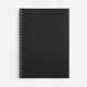 Блокнот Salvador в клетку, черный ver.2