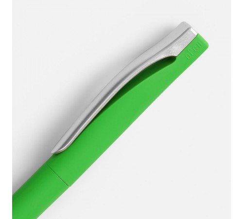 Ручка шариковая Pin Soft Touch, зеленая