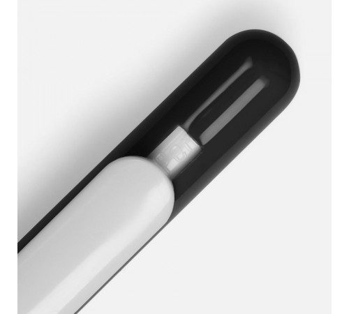 Ручка шариковая Swiper, черная с белым