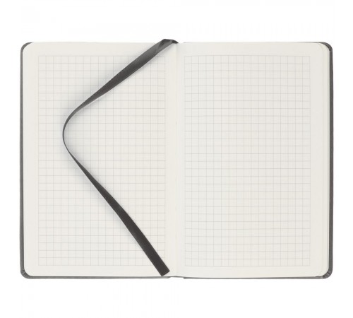 Блокнот Cluster Mini в клетку, темно-серый