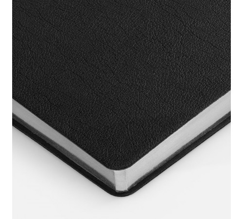 Ежедневник Petrus, недатированный, черный с серебром