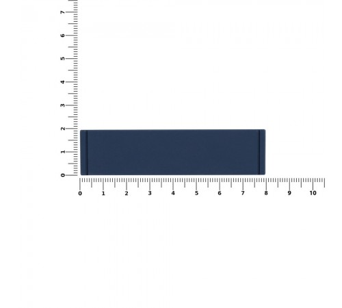 Лейбл из ПВХ Dzeta, S, темно-синий
