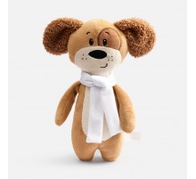 Мягкая игрушка Beastie Toys, собачка с белым шарфом
