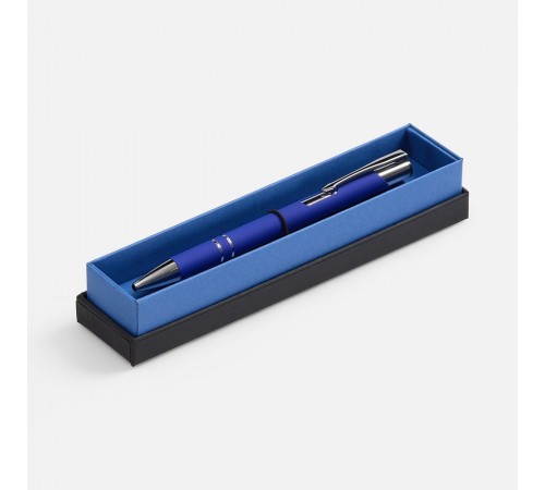 Ручка шариковая Keskus Soft Touch в футляре, синяя