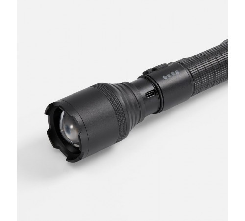 Фонарь аккумуляторный с фокусировкой луча FarSee, черный