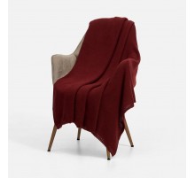 Плед Longview, темно-красный (винный)