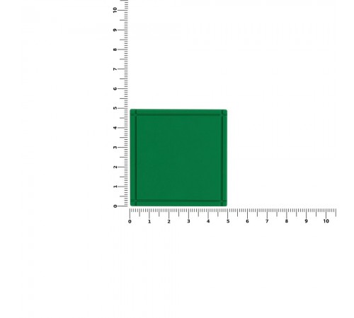 Лейбл из ПВХ Dzeta, L, зеленый