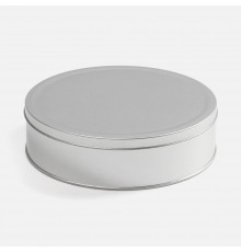 Коробка Pragmax L, круглая, серебристая