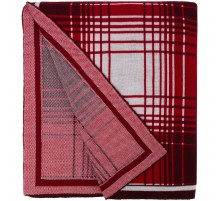 Плед Duotone, красный с белым