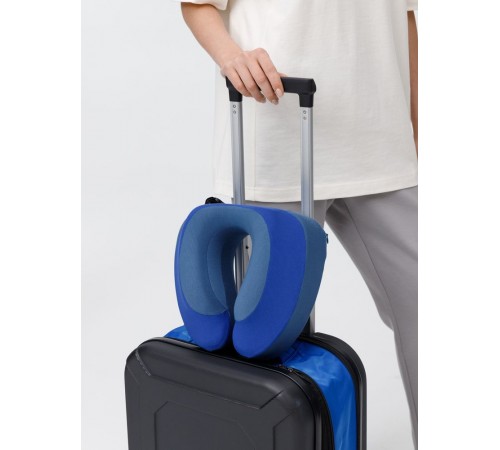 Чемодан Platta, черный с синим