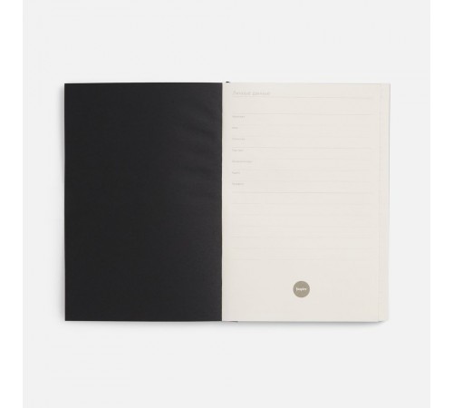 Ежедневник Flat, недатированный, черный