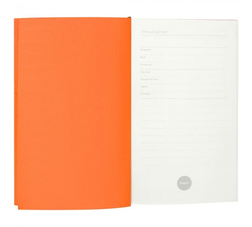 Ежедневник Flat Mini, недатированный, оранжевый