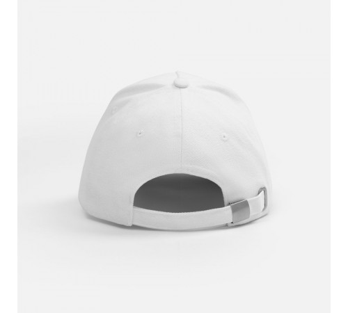 Бейсболка Classic 2.0, белая с темно-синим кантом