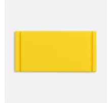 Лейбл из ПВХ Dzeta, XS, желтый