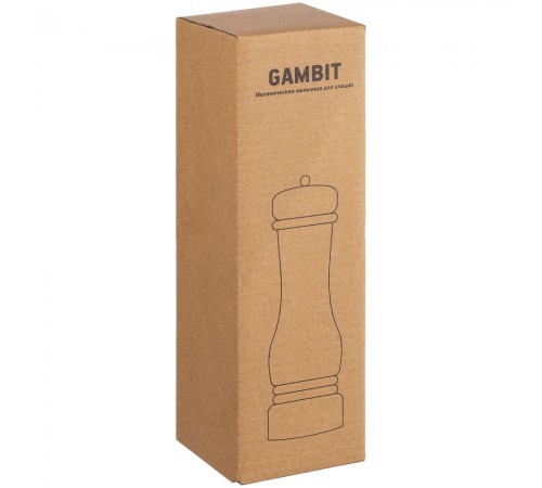Механическая мельница для специй Gambit, оранжево-красная