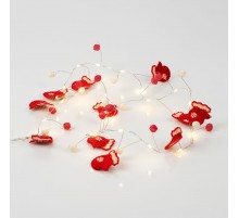 Гирлянда Merry Mittens, красная