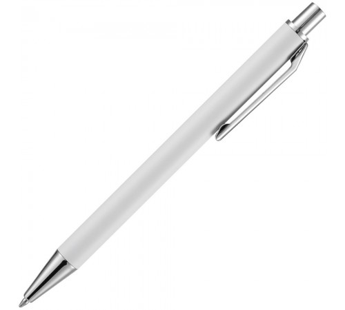 Ручка шариковая Lobby Soft Touch Chrome, белая