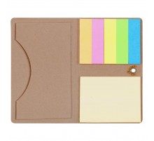 Футляр для визитки Eco Holder со стикерами, крафт