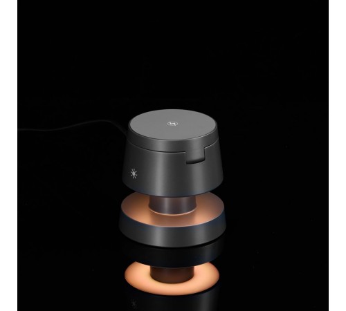 Станция беспроводной зарядки с подсветкой Lume, серая