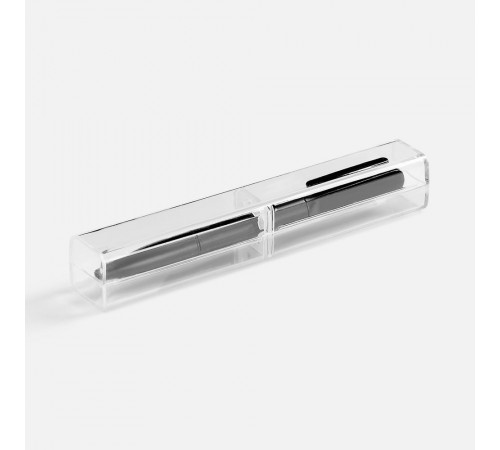 Ручка шариковая Lucenti с подсветкой логотипа, в футляре, черная