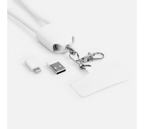 Кабель-ланьярд energyFlex Pro, белый