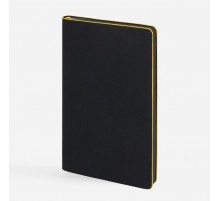 Ежедневник Trait, недатированный, черный с желтым
