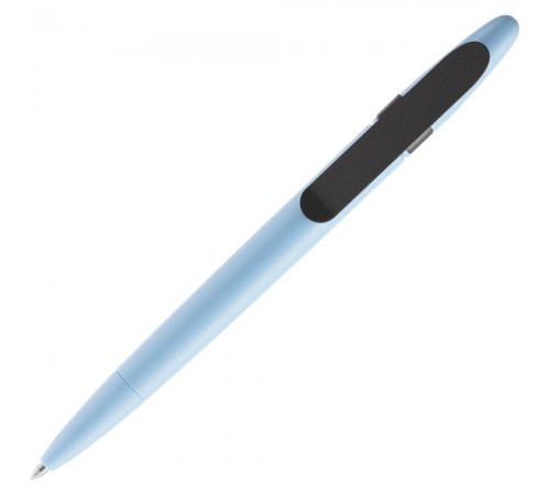 Ручка шариковая Prodir DS5 TSM Metal Clip, голубая с серым