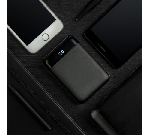 Внешний аккумулятор Uniscend Full Feel 10000 мАч с индикатором, черный