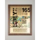Плакетка Plaque XL, венге с золотистой пластиной