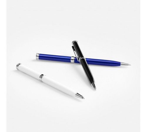 Ручка шариковая Finn Chrome, белая