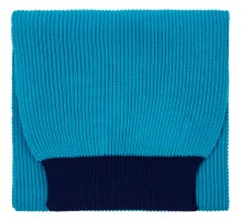 Шарф Snappy, бирюзовый с синим