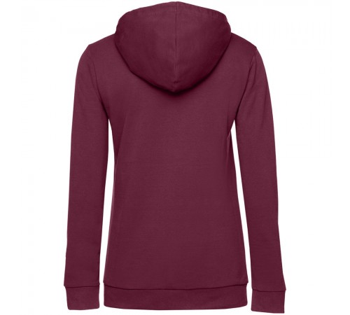Толстовка с капюшоном женская Hoodie, бордовая Толстовка с капюшоном женская Hoodie, бордовая