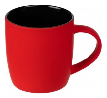 Кружка Surprise Touch Black с покрытием софт-тач, красная