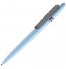 Ручка шариковая Prodir DS5 TSM Metal Clip, голубая с серым