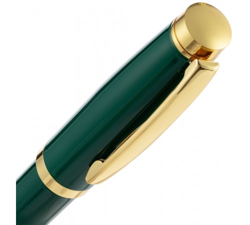 Ручка шариковая Letra Gold, глянцевая, темно-зеленая Ручка шариковая Letra Gold, глянцевая, темно-зеленая