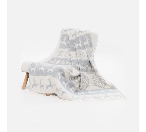 Плед «Скандинавия», серый