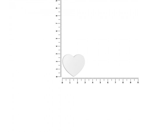 Джибитс из ПВХ «Сердце», белый