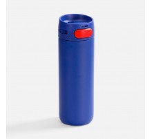 Термостакан X1 с цветной кнопкой, синий с красным