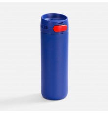 Термостакан X1 с цветной кнопкой, синий с красным