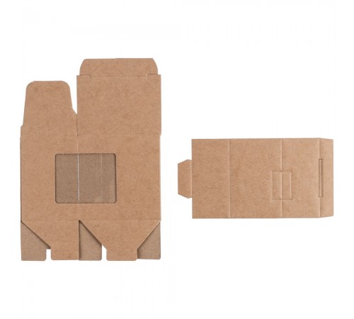 Коробка с окном Lilly, крафт