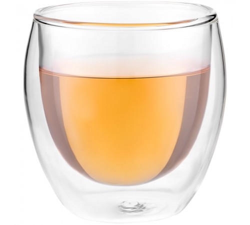 Стакан с двойными стенками Glass Bubble, бесцветный