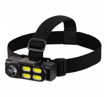 Налобный фонарик аккумуляторный Alnes, черный