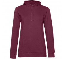 Толстовка с капюшоном женская Hoodie, бордовая